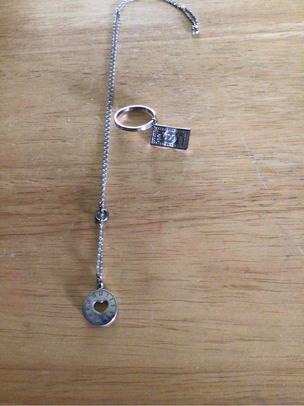 Source Unknown Silver Heart-Cut Circle Pendant Necklace with silver $100